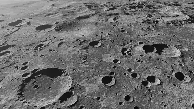 Moon Terrains with 8K Textures 3D Model Collection