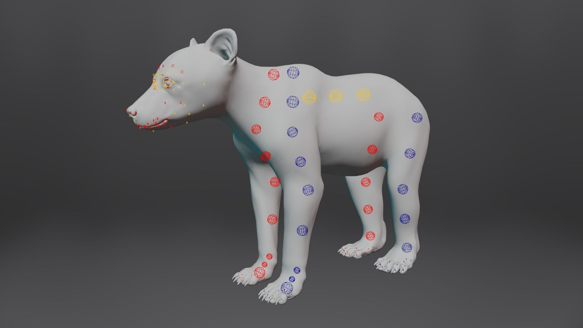 Brown Bear Young VFX Grace 3D model_17
