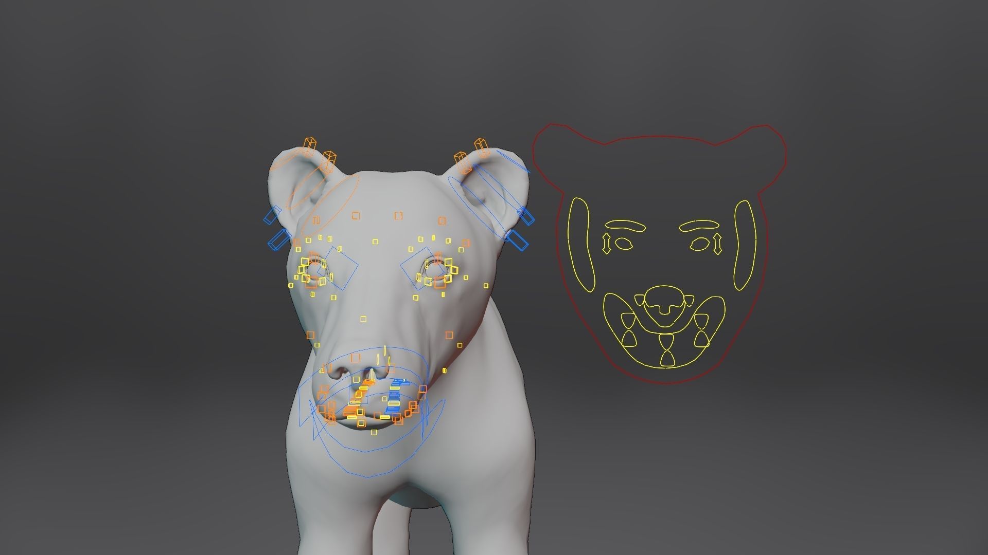 Brown Bear Young VFX Grace 3D model_18