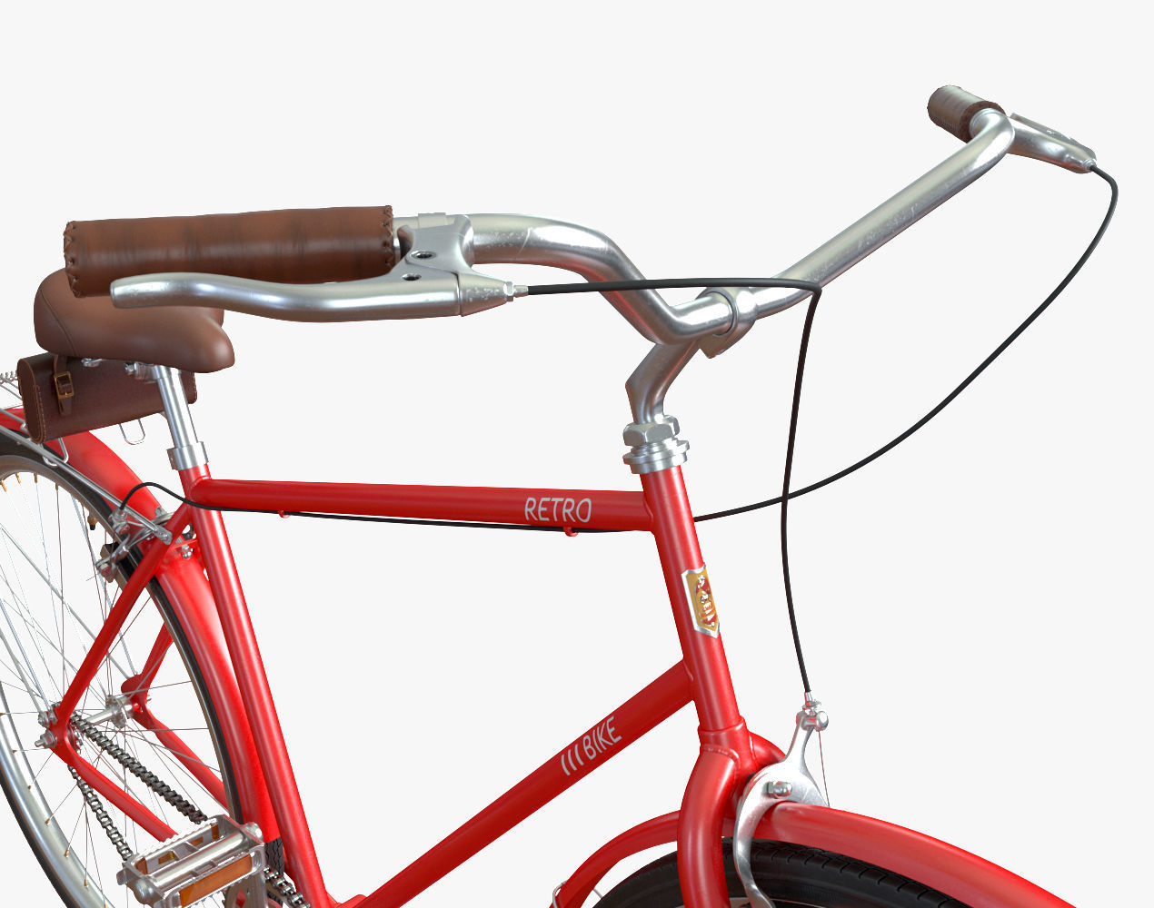 city bike 3D model_8
