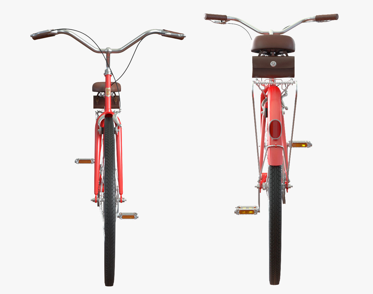 city bike 3D model_2