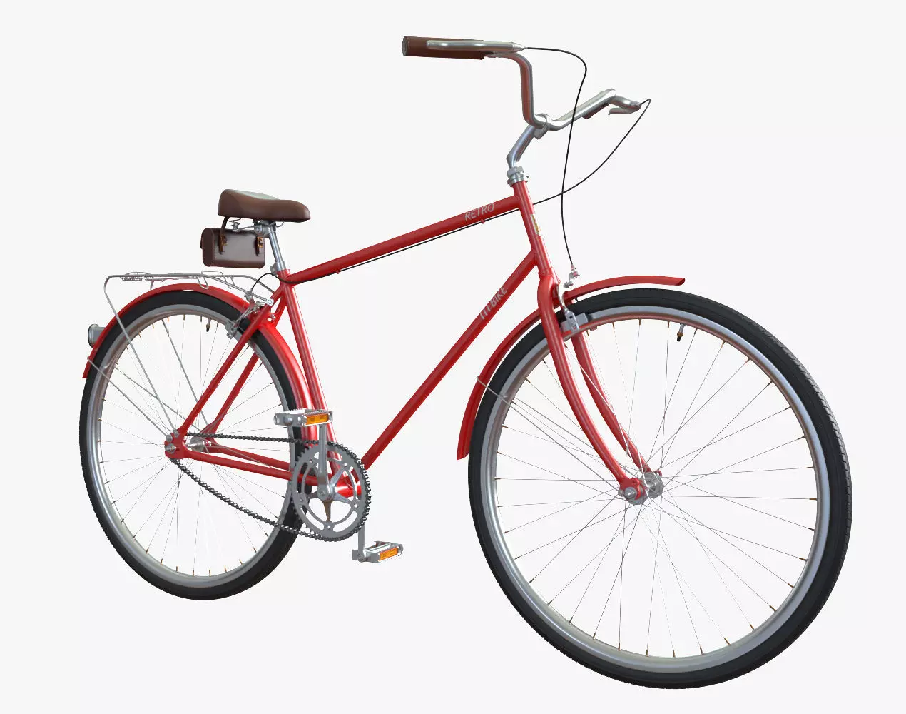 city bike 3D model_0
