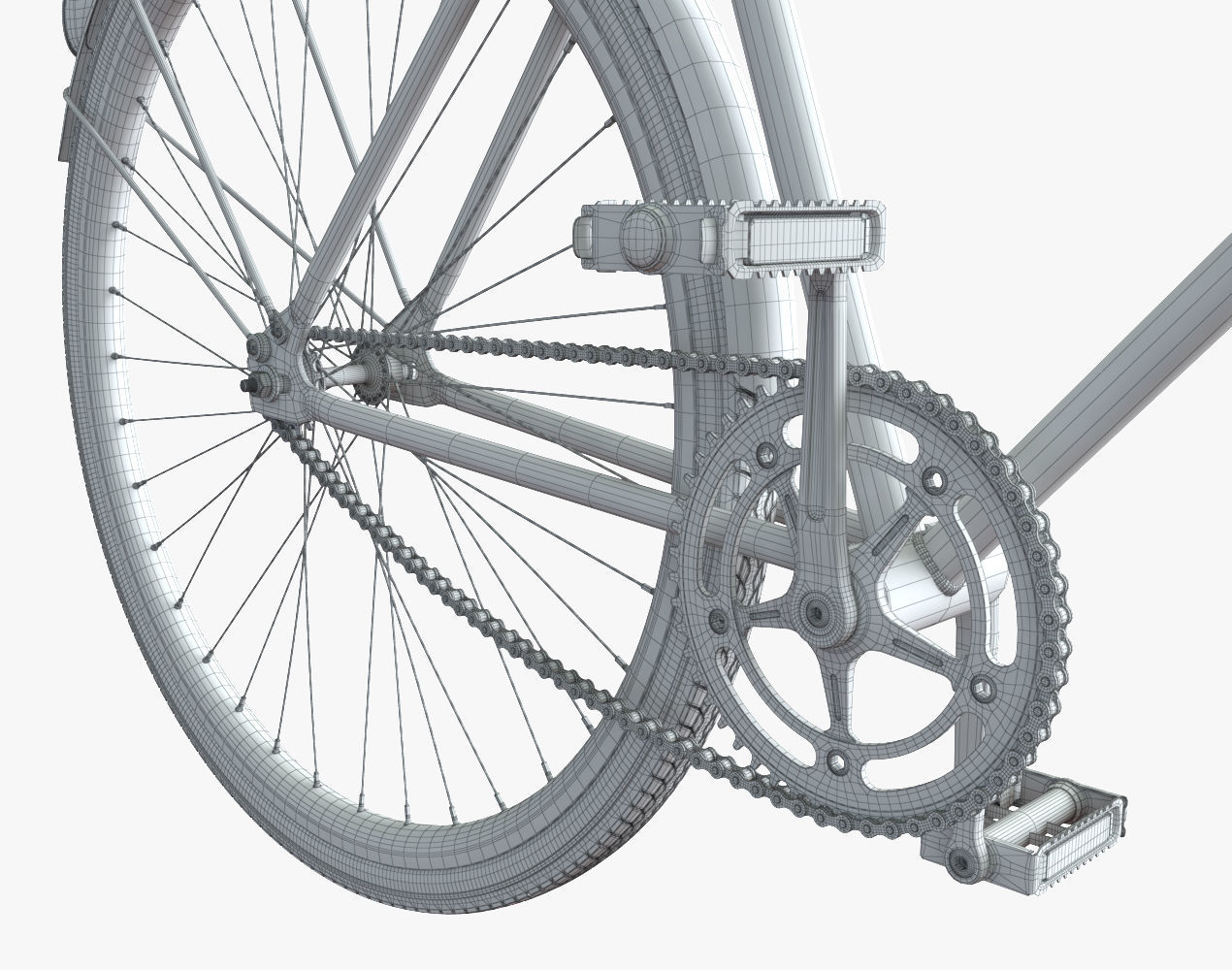 city bike 3D model_11