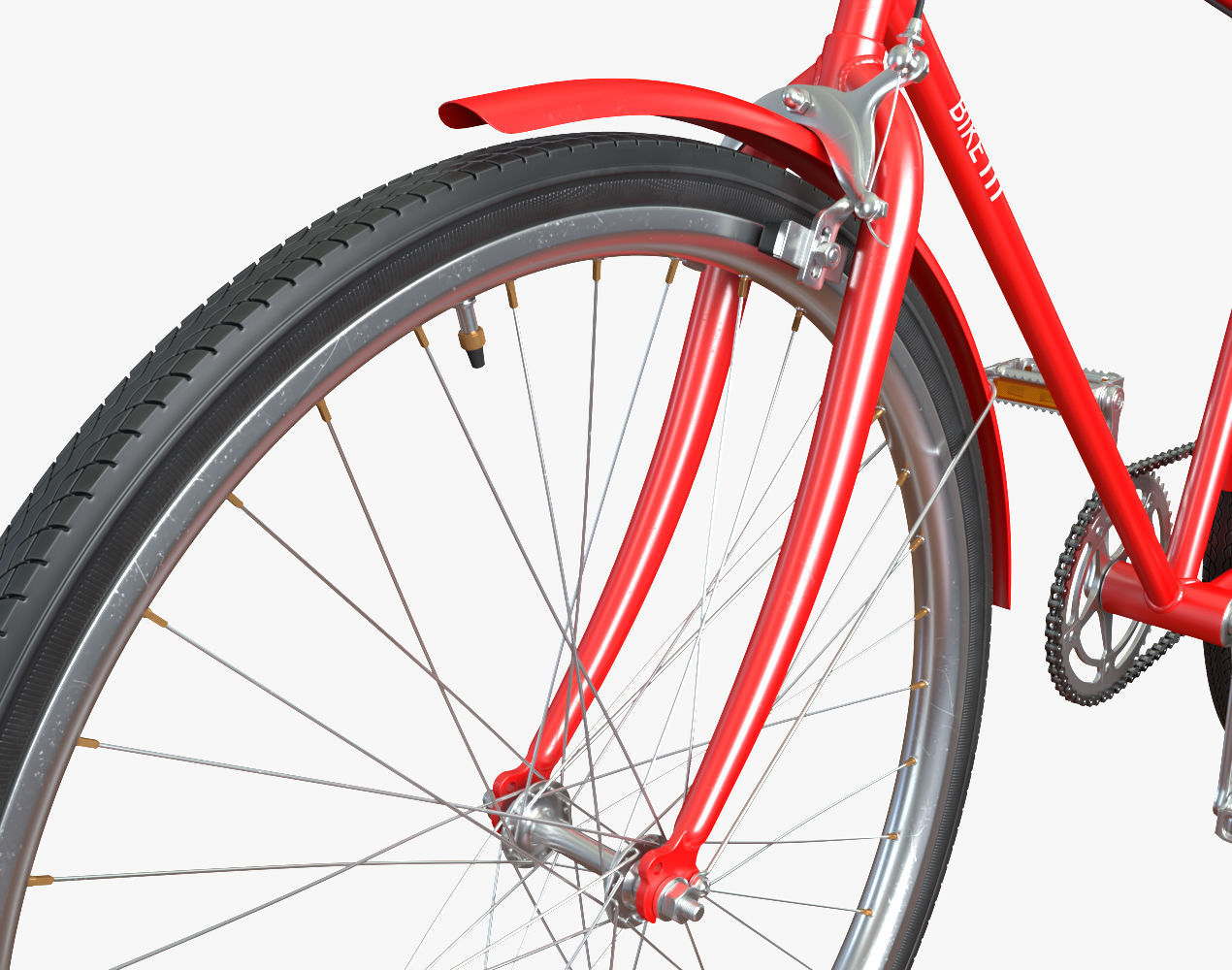 city bike 3D model_3