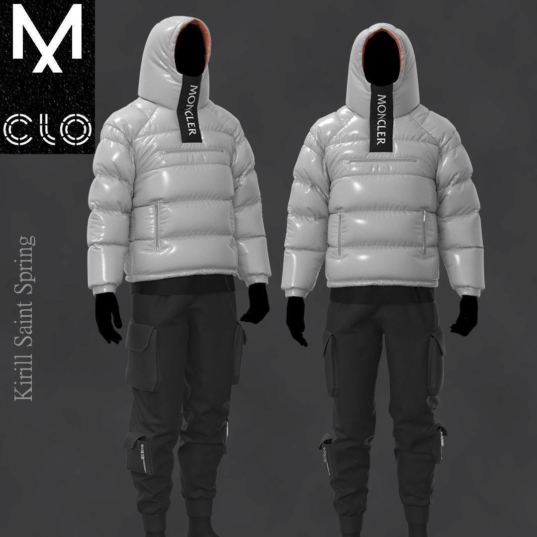 New Outfit Male Marvelous designer Clo3d OBJ mtl FBX ZPRJ 3D model_1
