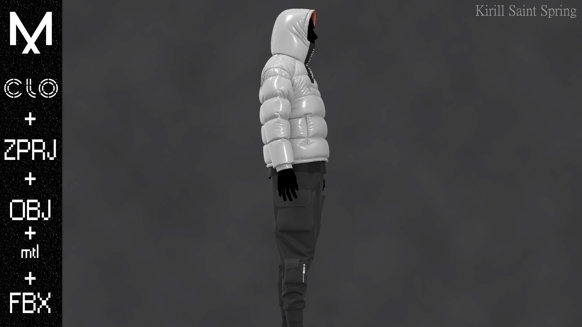 New Outfit Male Marvelous designer Clo3d OBJ mtl FBX ZPRJ 3D model_8
