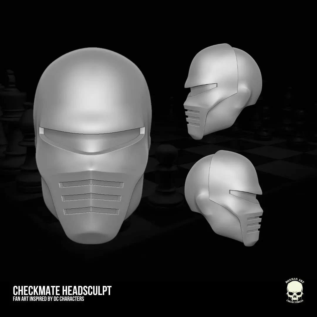 Checkmate fan art head 3D Printable Sculpt For Action Figures 3D print model