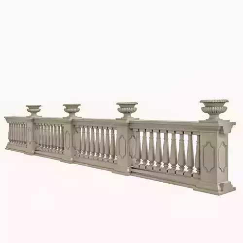 Baroque stone fence