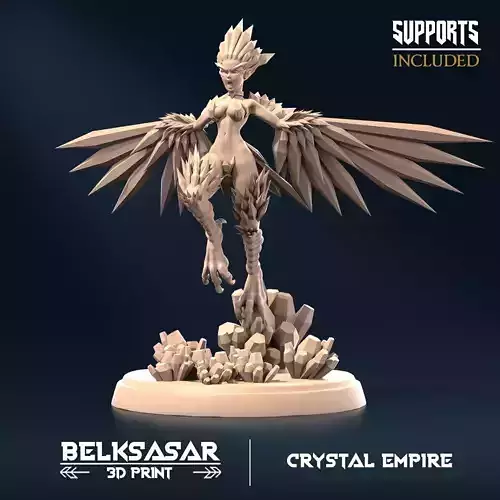 Crystal Harpy B 3D print model Crystal Harpy B 3D print model