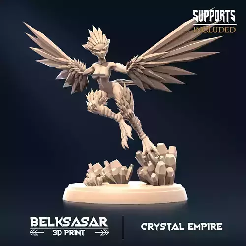 Crystal Harpy C Nude 3D print model
