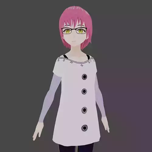Seven Deadly Sins Gowther 3d model for vrchat Low-poly 3D model