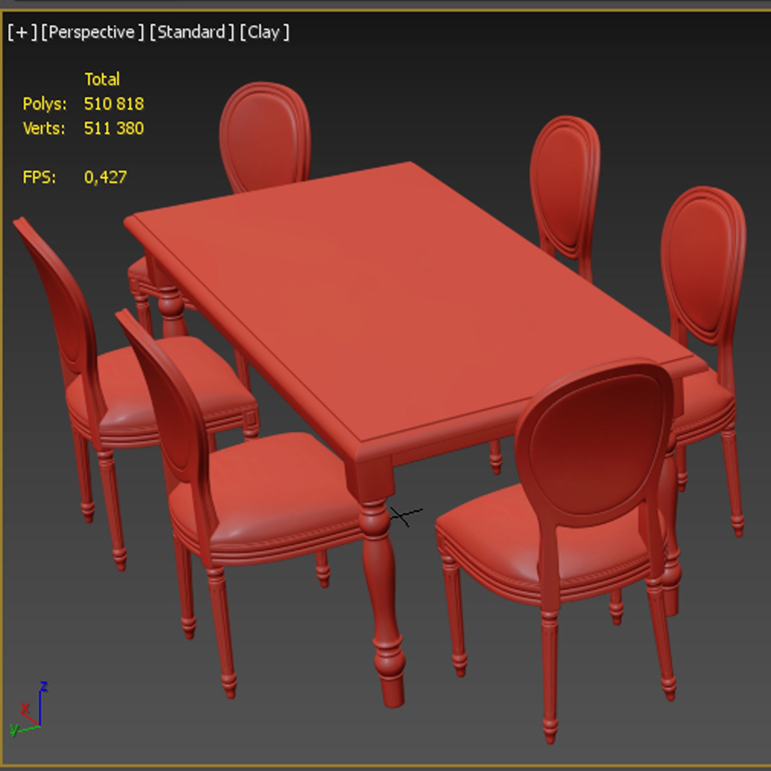 Dining set 28 3D model_6
