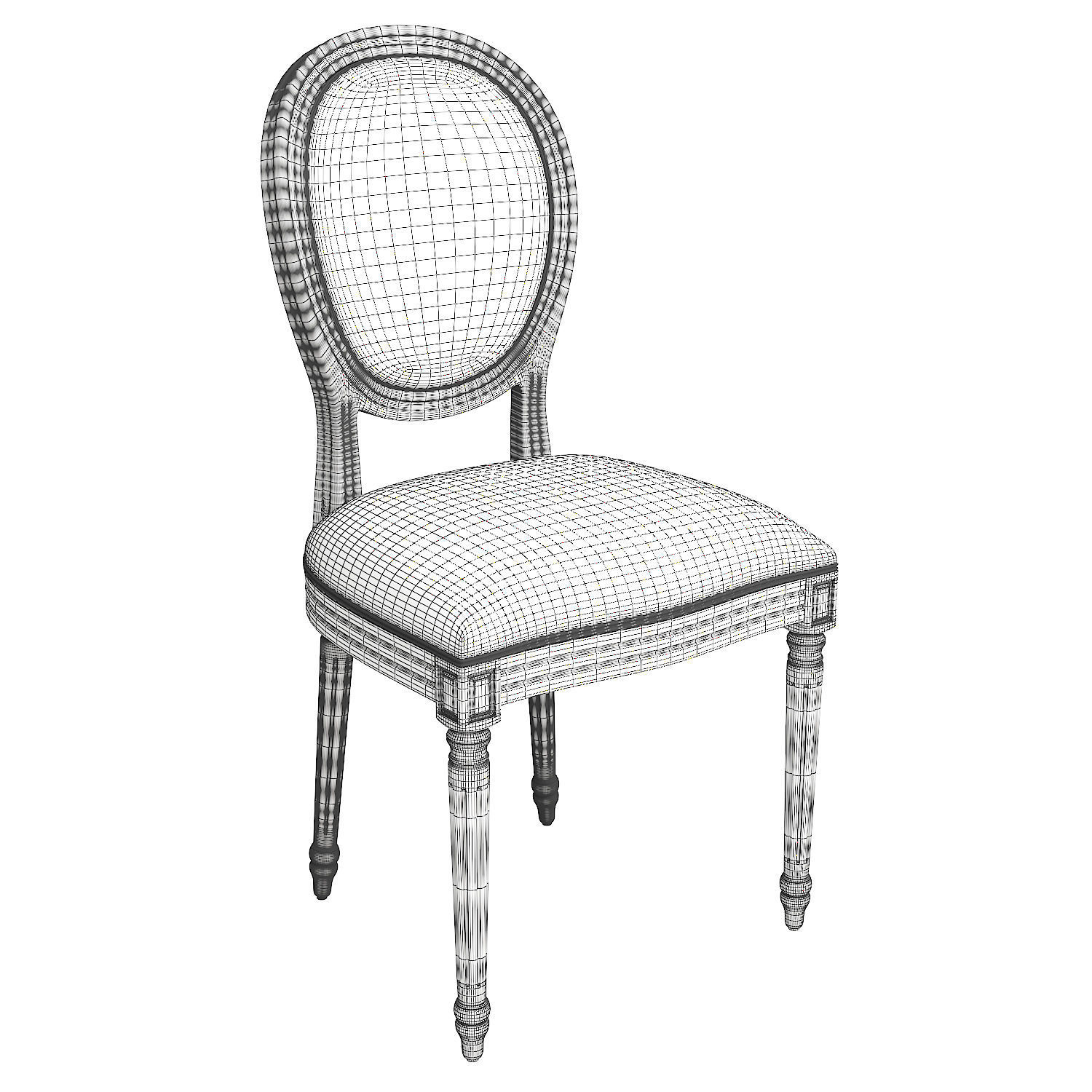 Dining set 28 3D model_4