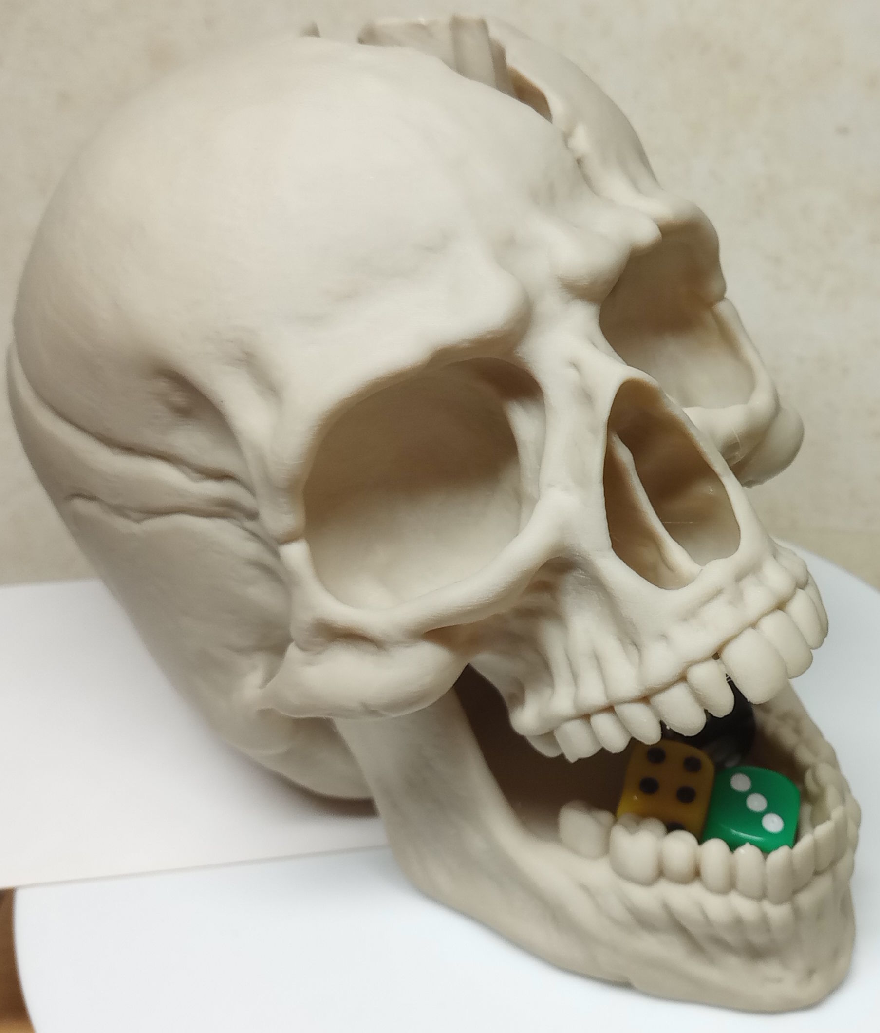 Cracked Skull - Dice Tower 3D print model_4