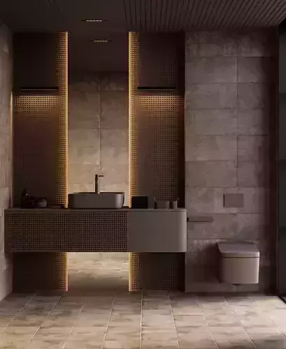 Bathroom Interior Scene in 3Ds Max 