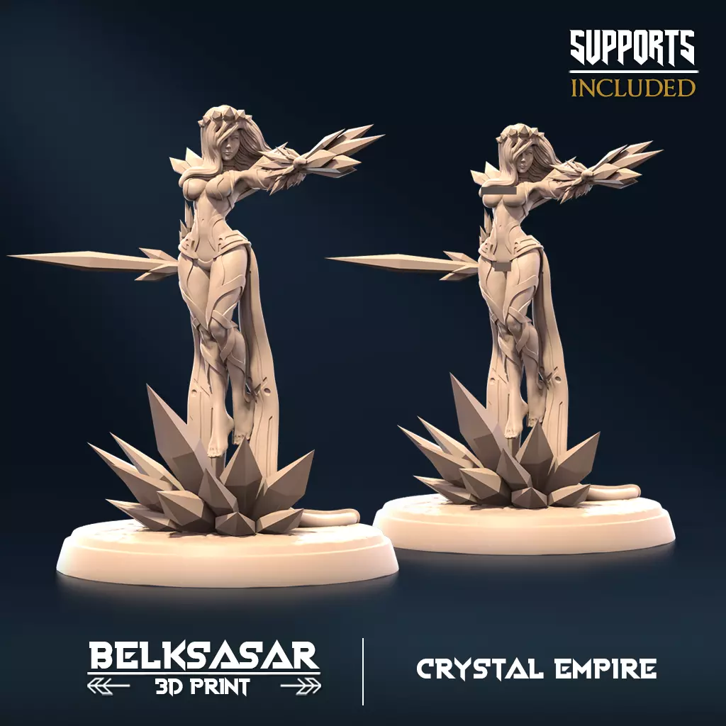 Crystal Empress A Normal and Nude 3D print model_0