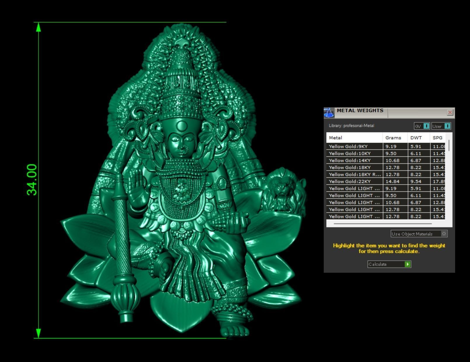 Ambabai mata kolhapurII lakshmi ma  3D print model_1