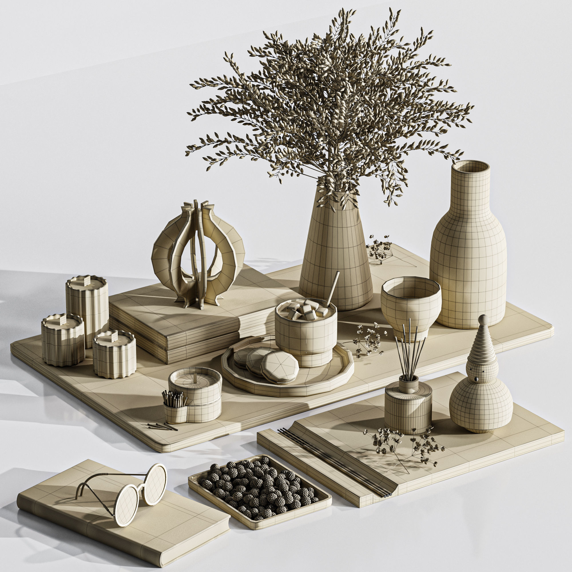 decorative set39 3D model_5