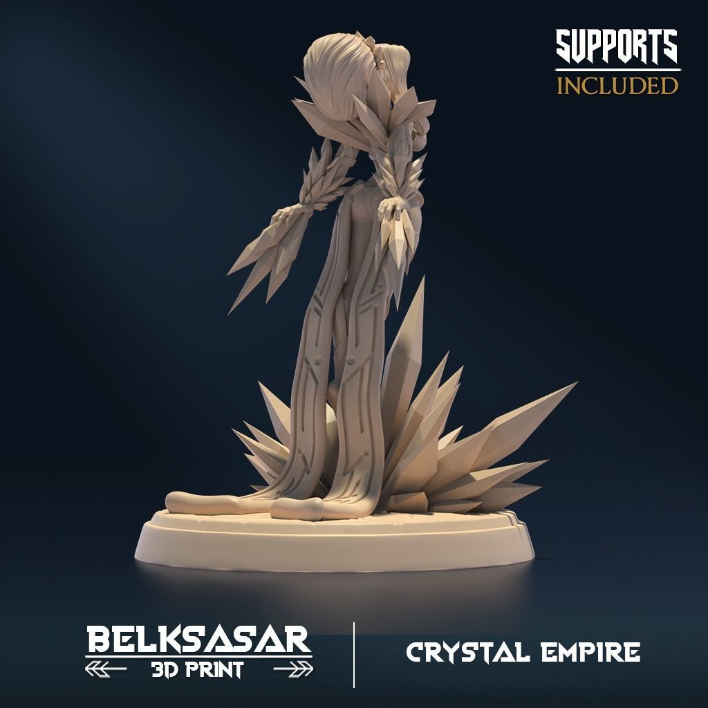 Crystal Empress B Normal and Nude 3D print model_3