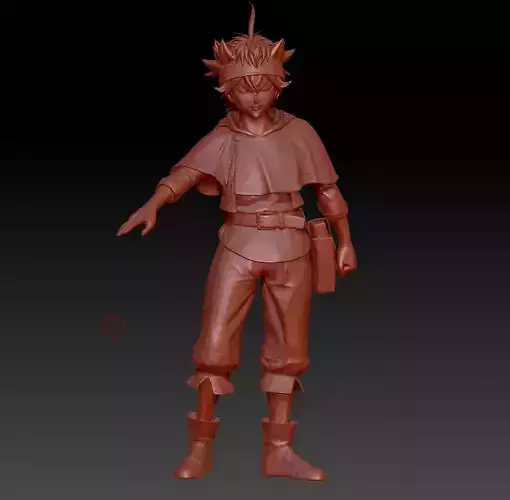 asta from black clover 3d  Anime 3D print model 3D print model