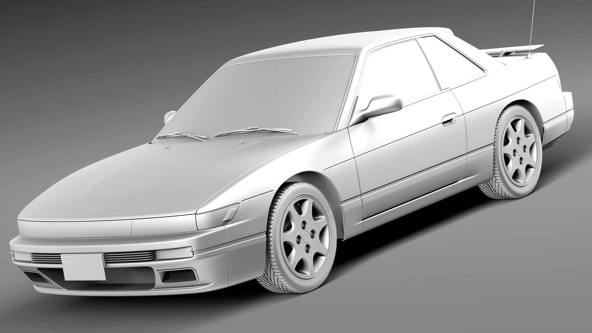 Nissan Silvia K S13 1989-1994 3D model_8