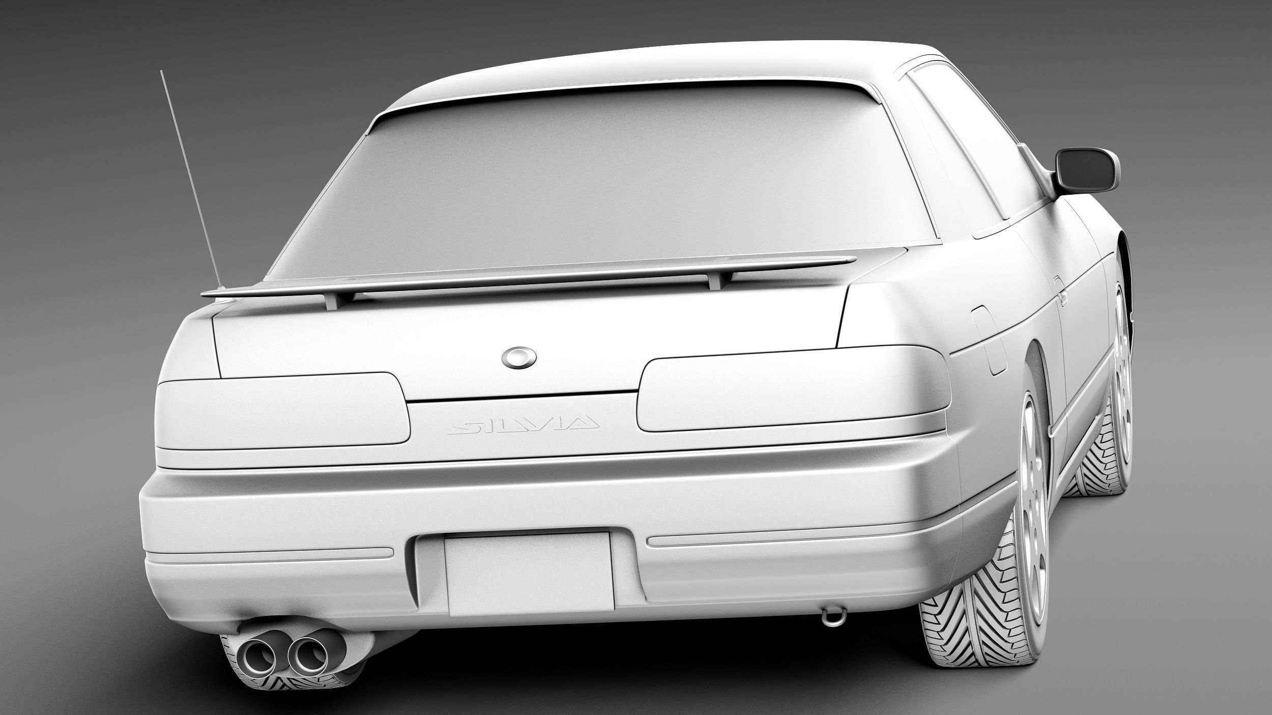 Nissan Silvia K S13 1989-1994 3D model_13