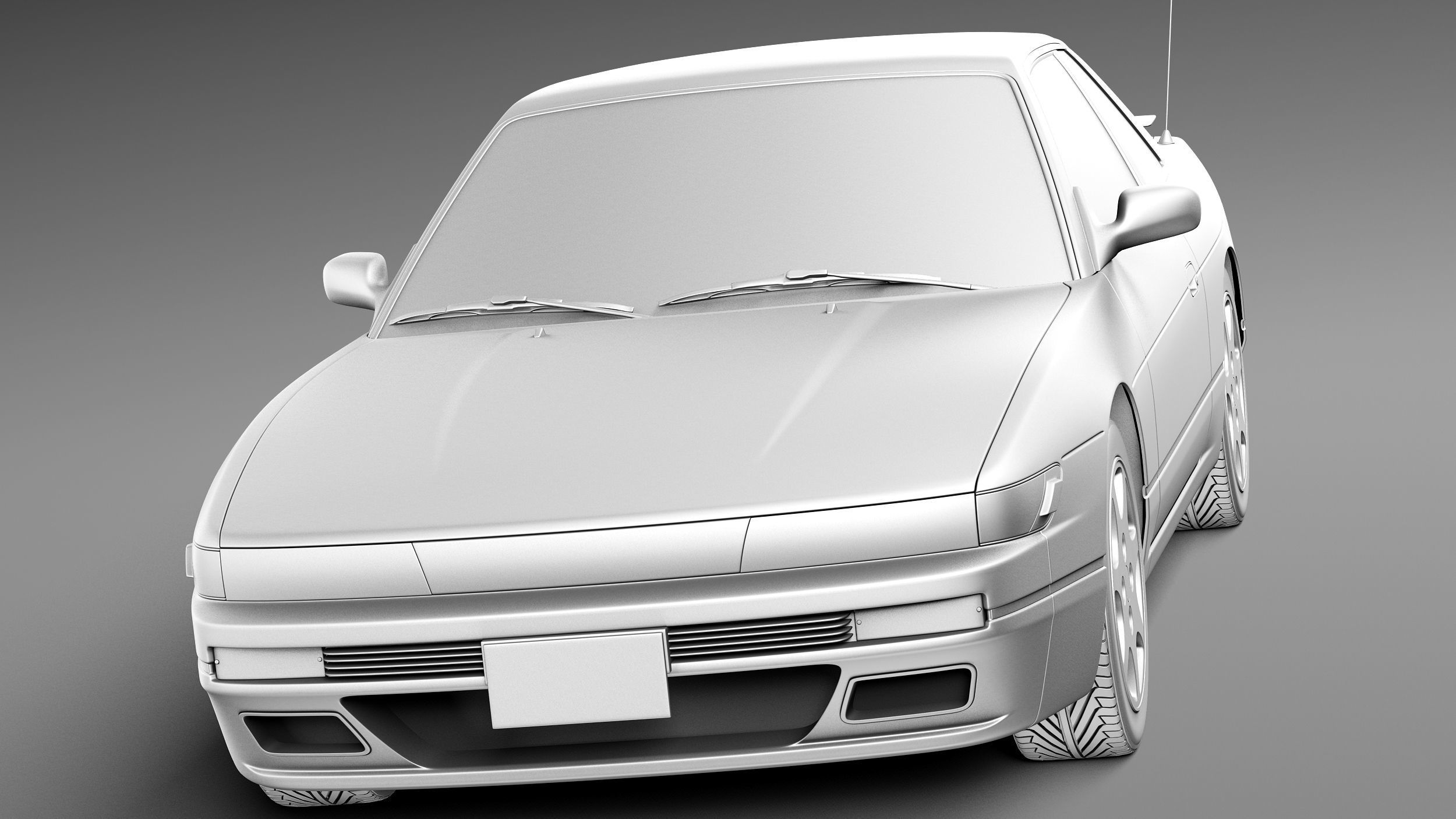 Nissan Silvia K S13 1989-1994 3D model_9