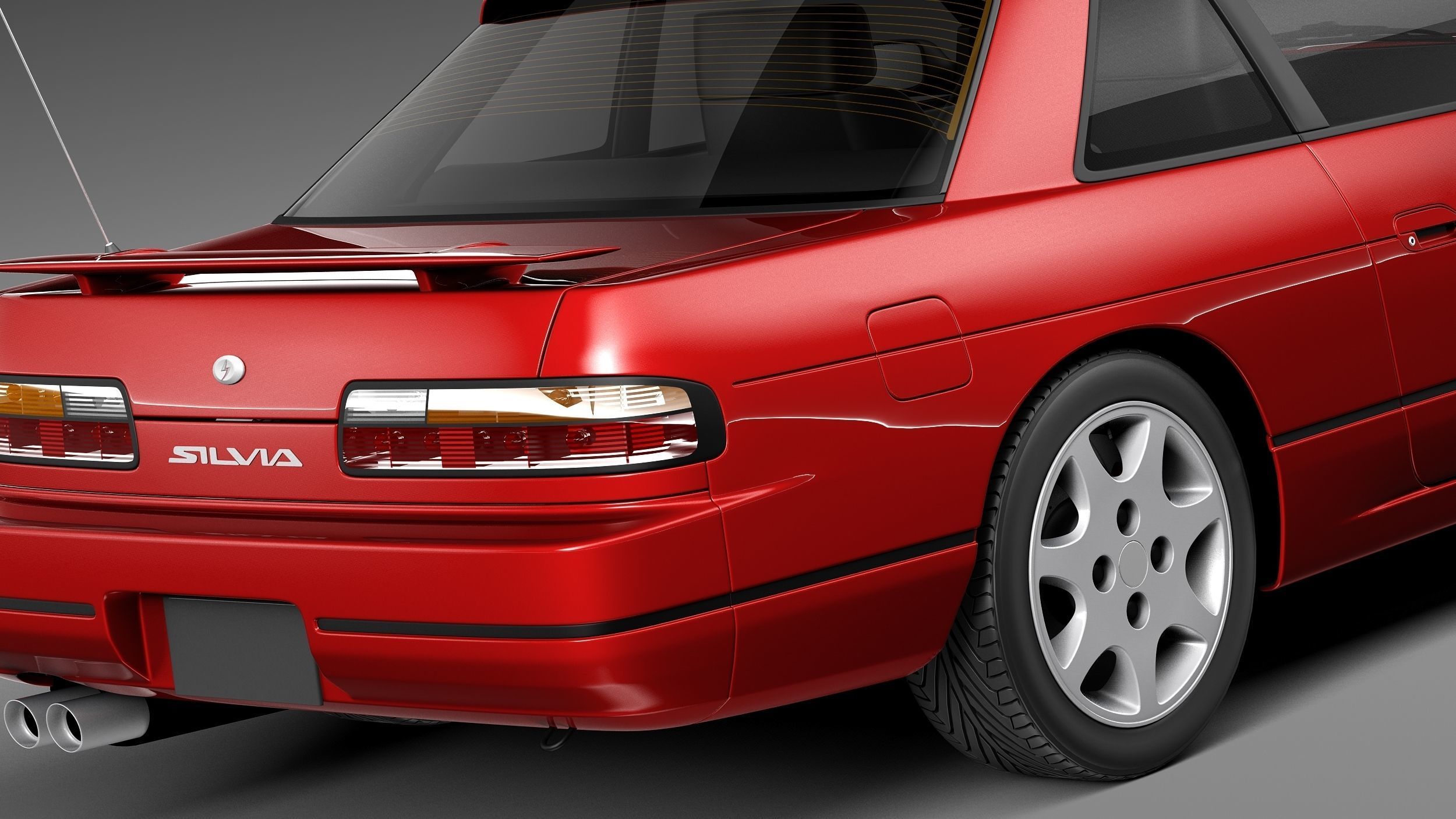 Nissan Silvia K S13 1989-1994 3D model_3