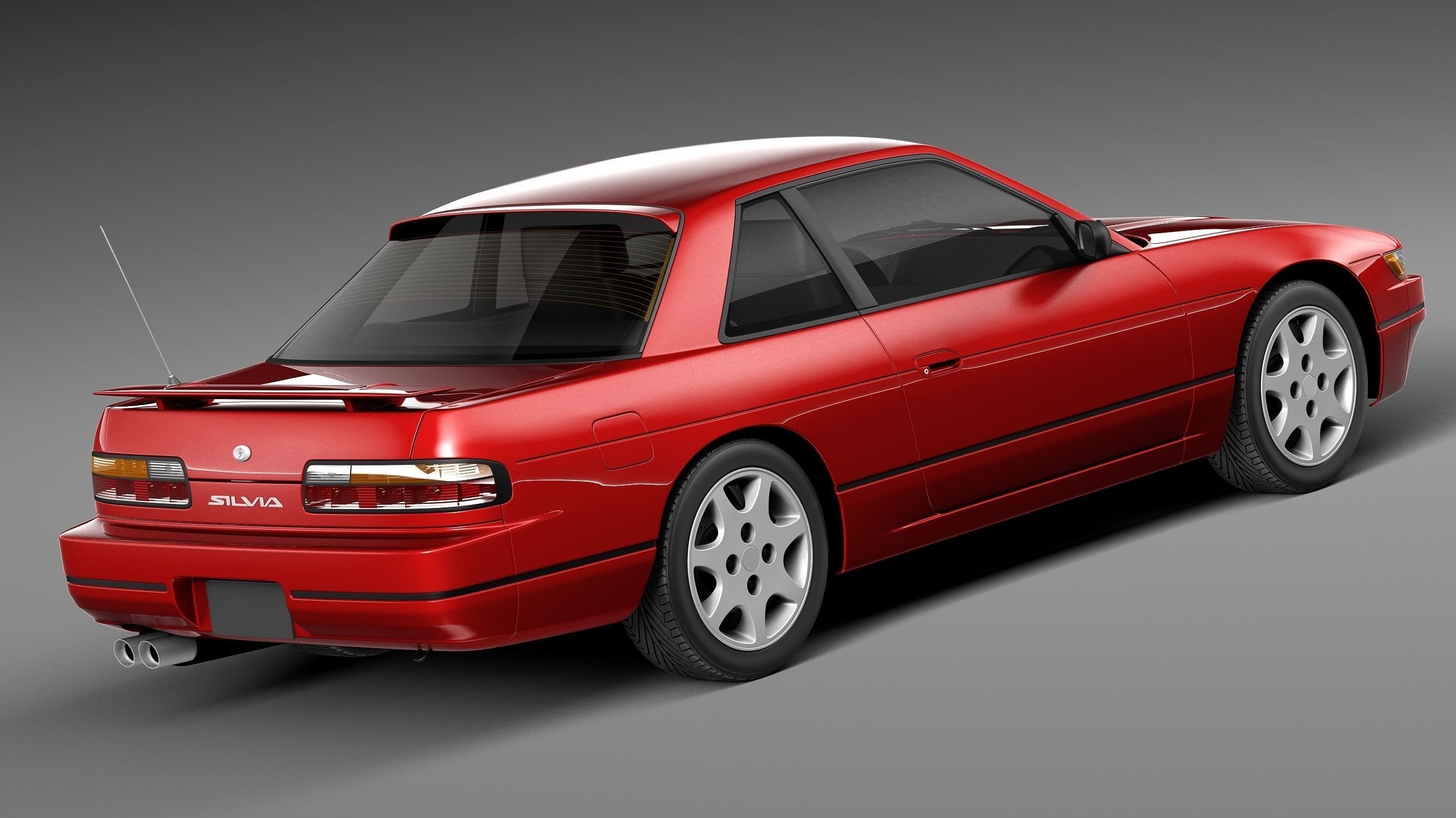Nissan Silvia K S13 1989-1994 3D model_4