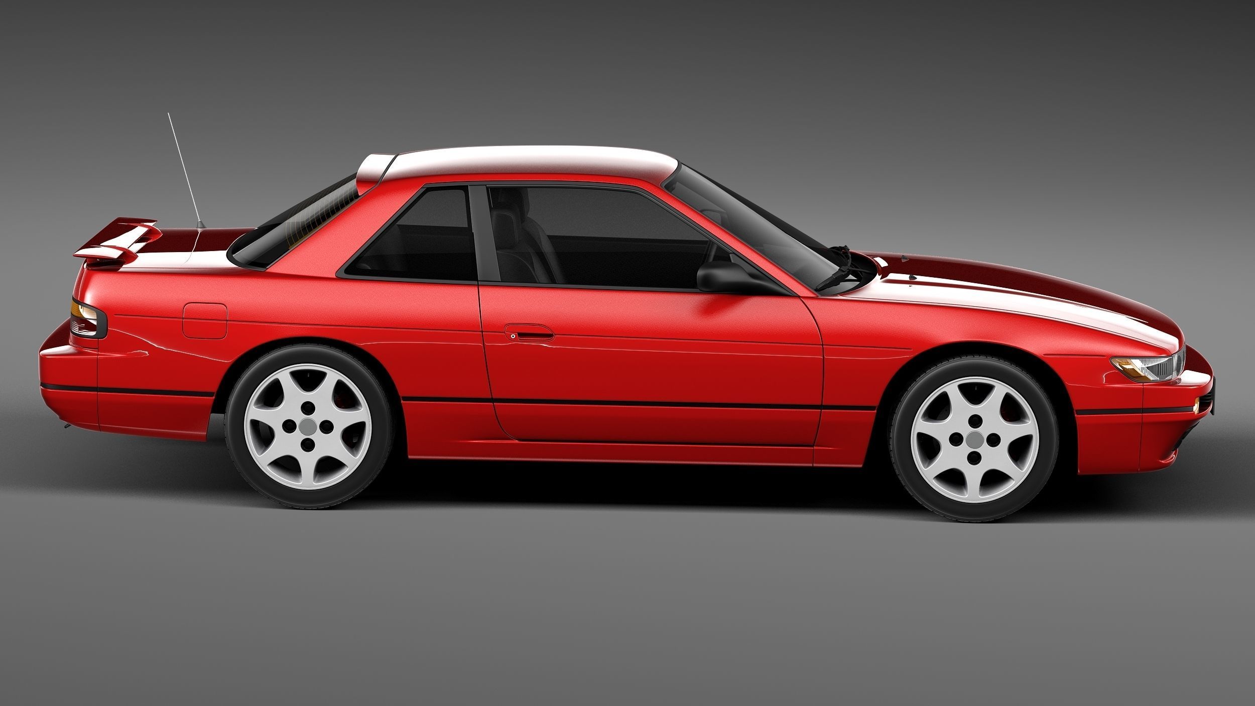 Nissan Silvia K S13 1989-1994 3D model_6