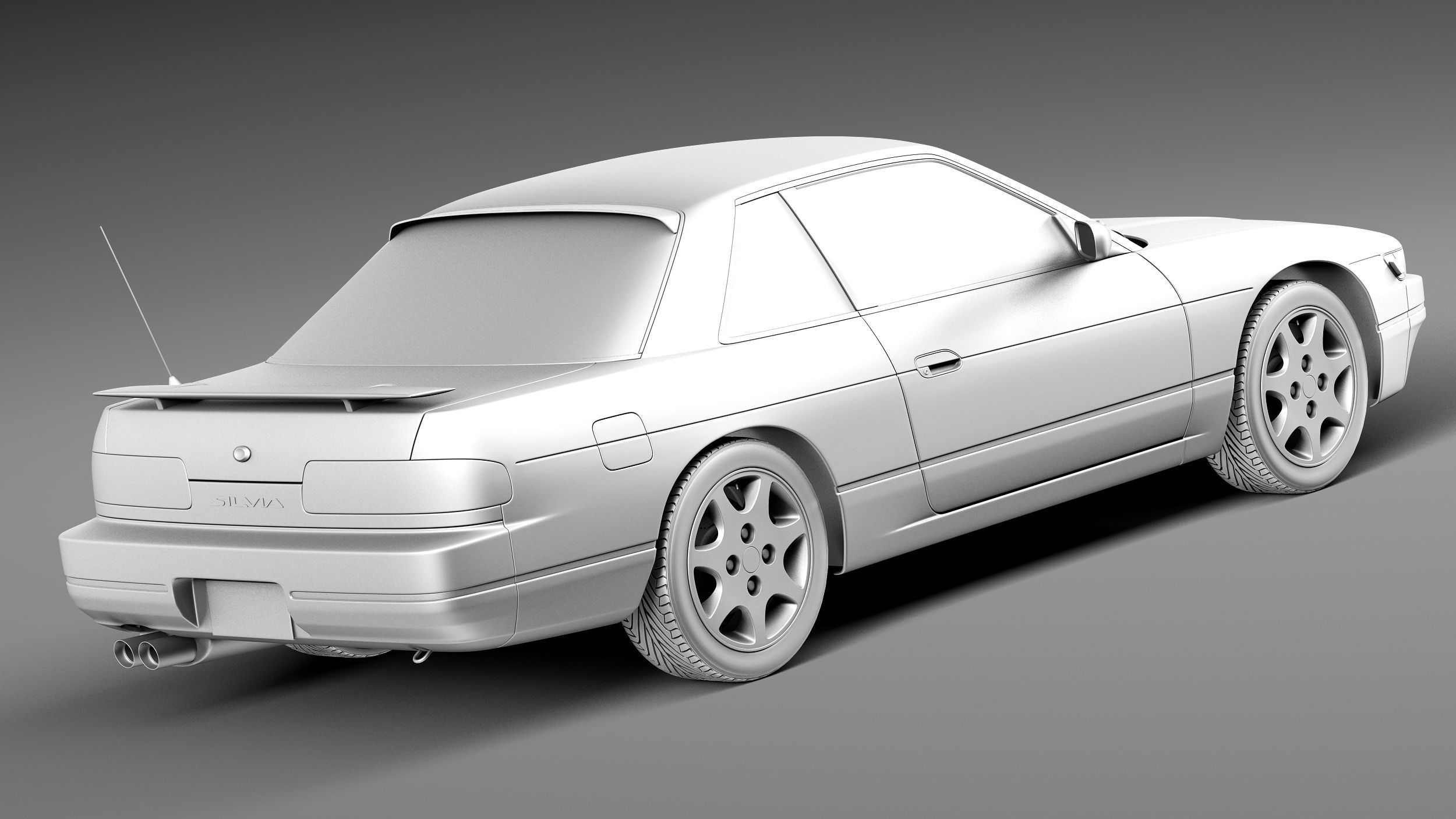 Nissan Silvia K S13 1989-1994 3D model_12