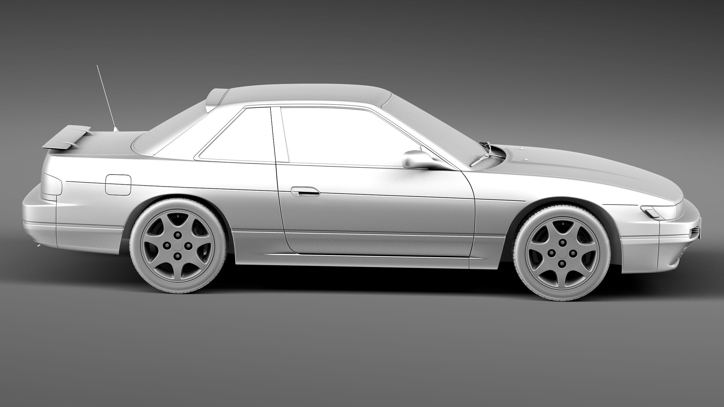 Nissan Silvia K S13 1989-1994 3D model_14