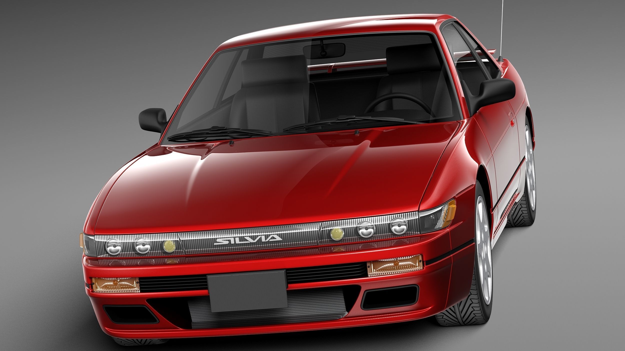 Nissan Silvia K S13 1989-1994 3D model_1