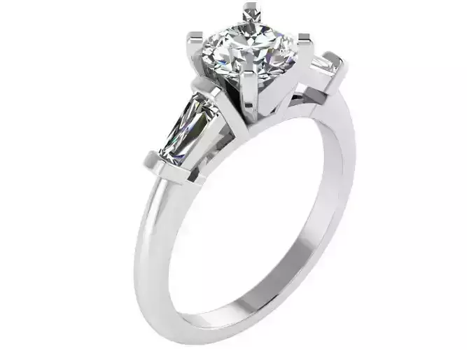 3 Stone Diamond Ring 1690