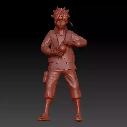 boruto from boruto Anime 3D print model 3D print model