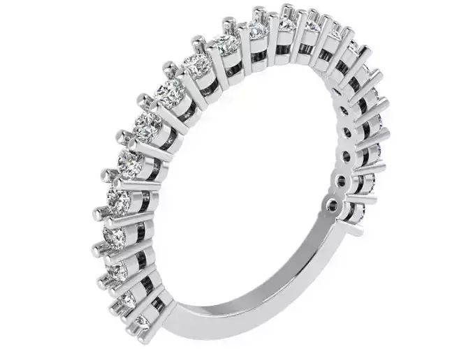 Round Diamond Band Ring 1698