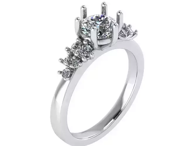 Round Diamond Ring 1699