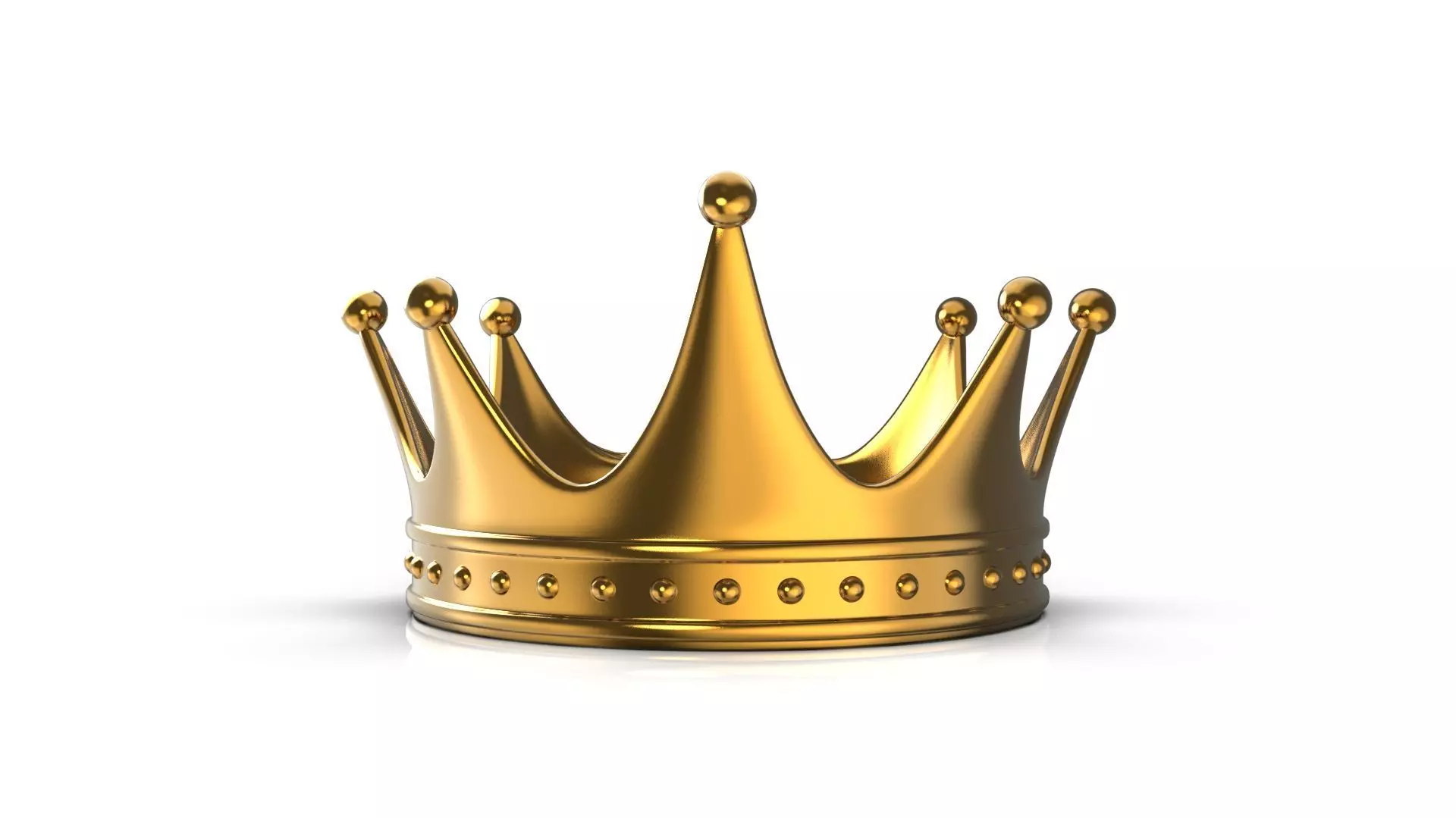 Gold Crown 3D model_0