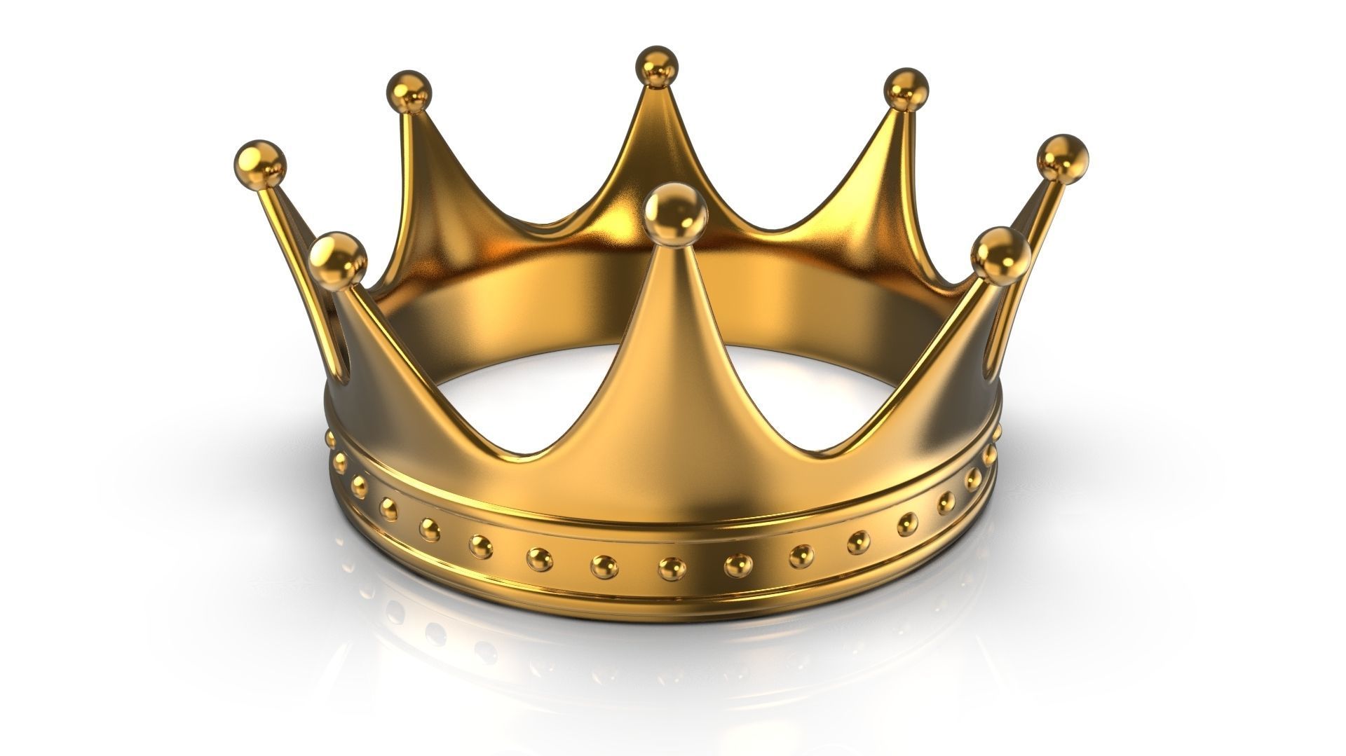 Gold Crown 3D model_1