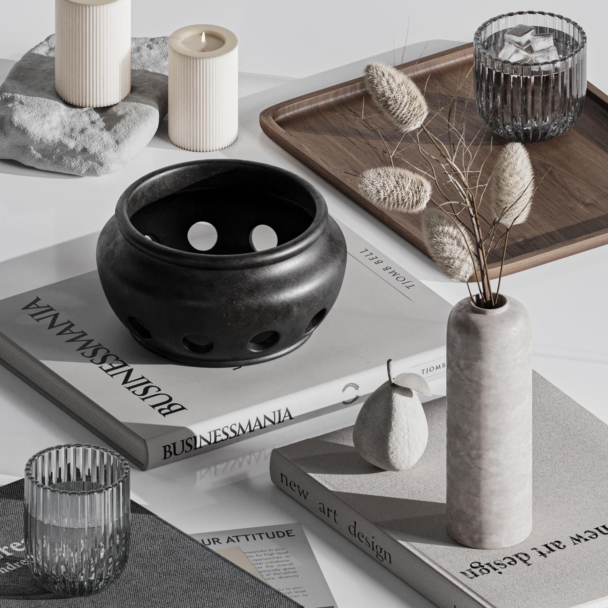 decorative set40 3D model_5