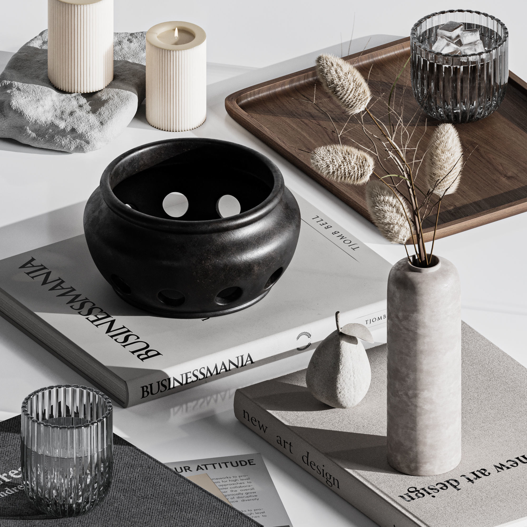 decorative set40 3D model_3