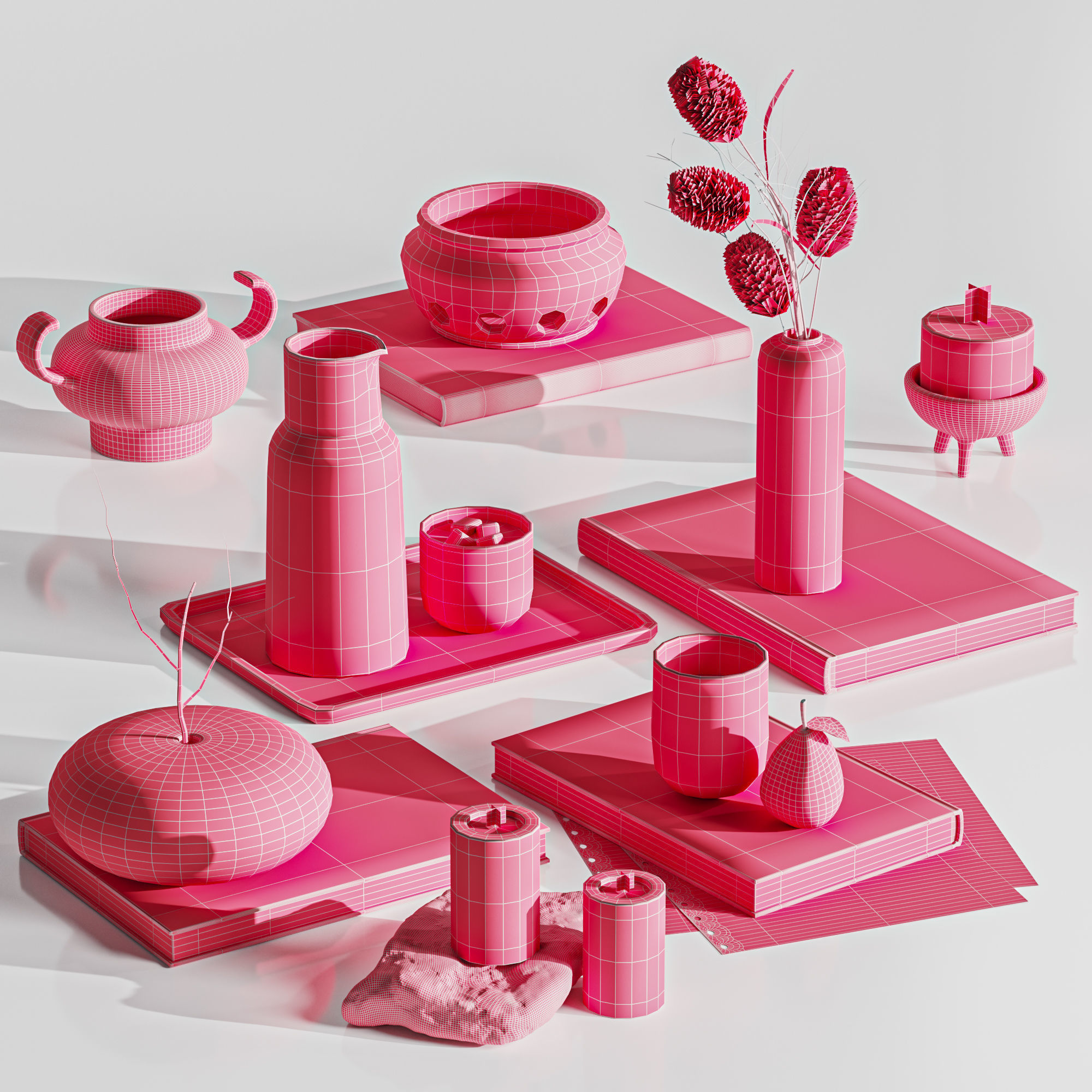 decorative set40 3D model_4