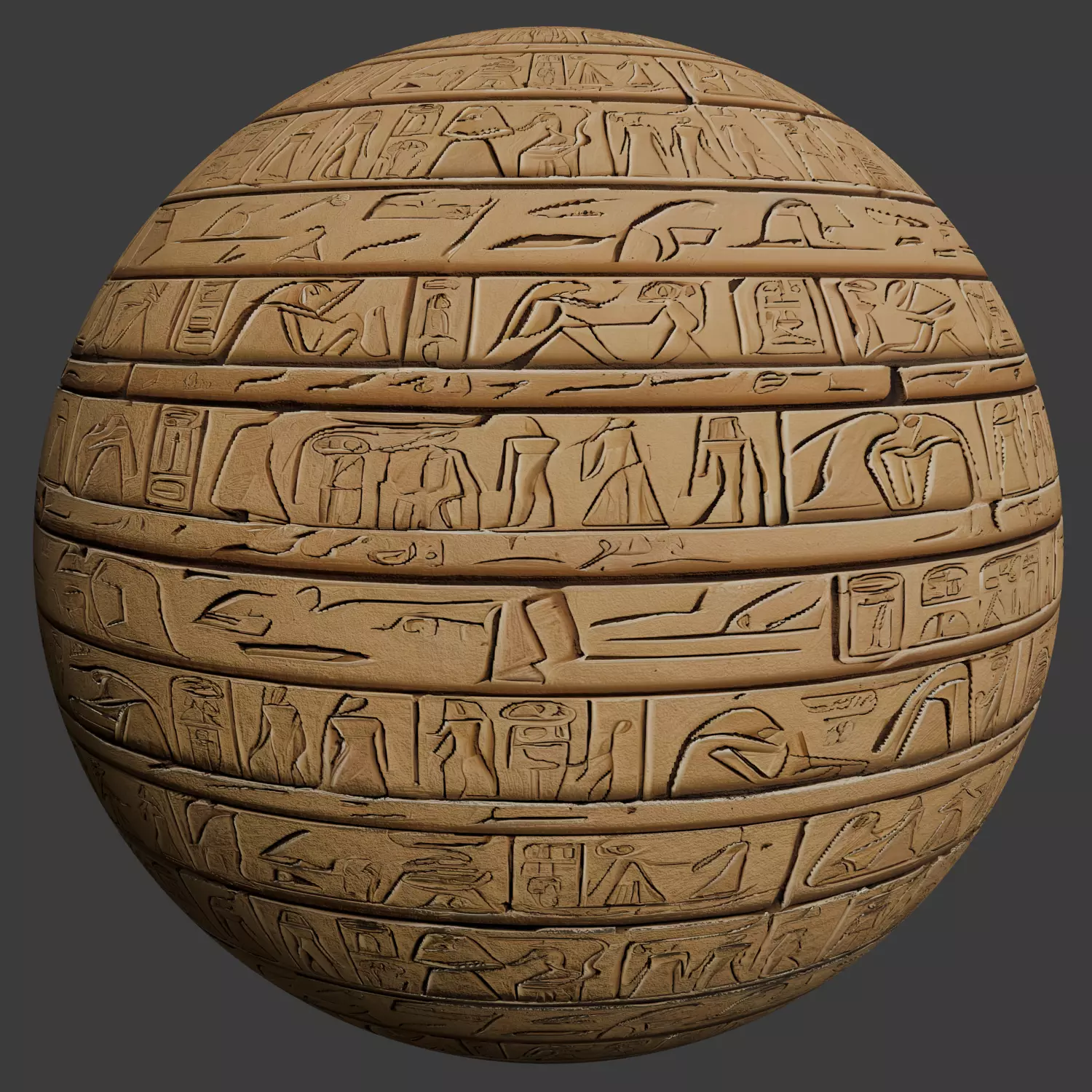 Ancient Egypt Hieroglyphs - VOL 1 - 1 Seamless PBR Texture