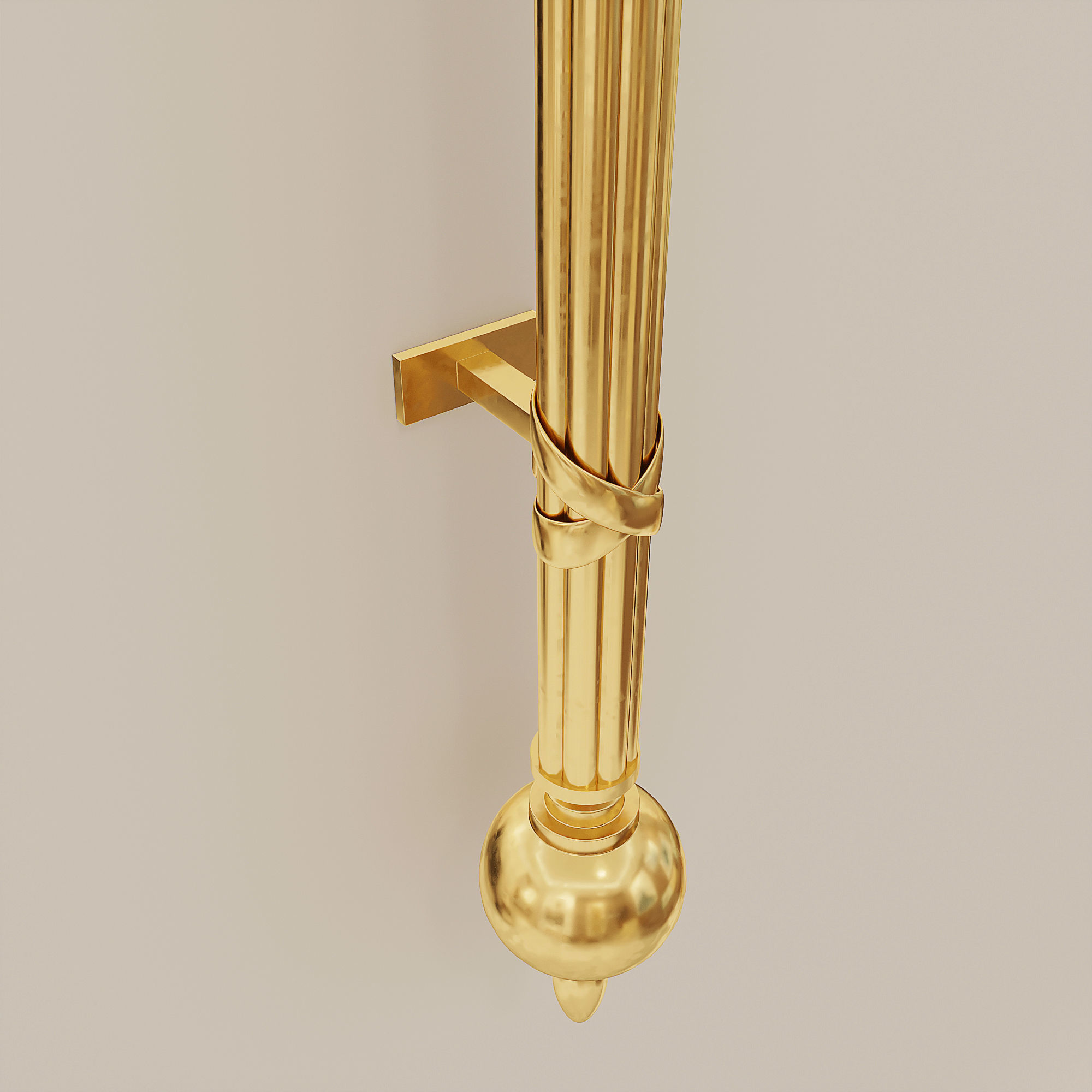 Three-Light Wall Sconce John-Richard AJC-8740 3D model_3