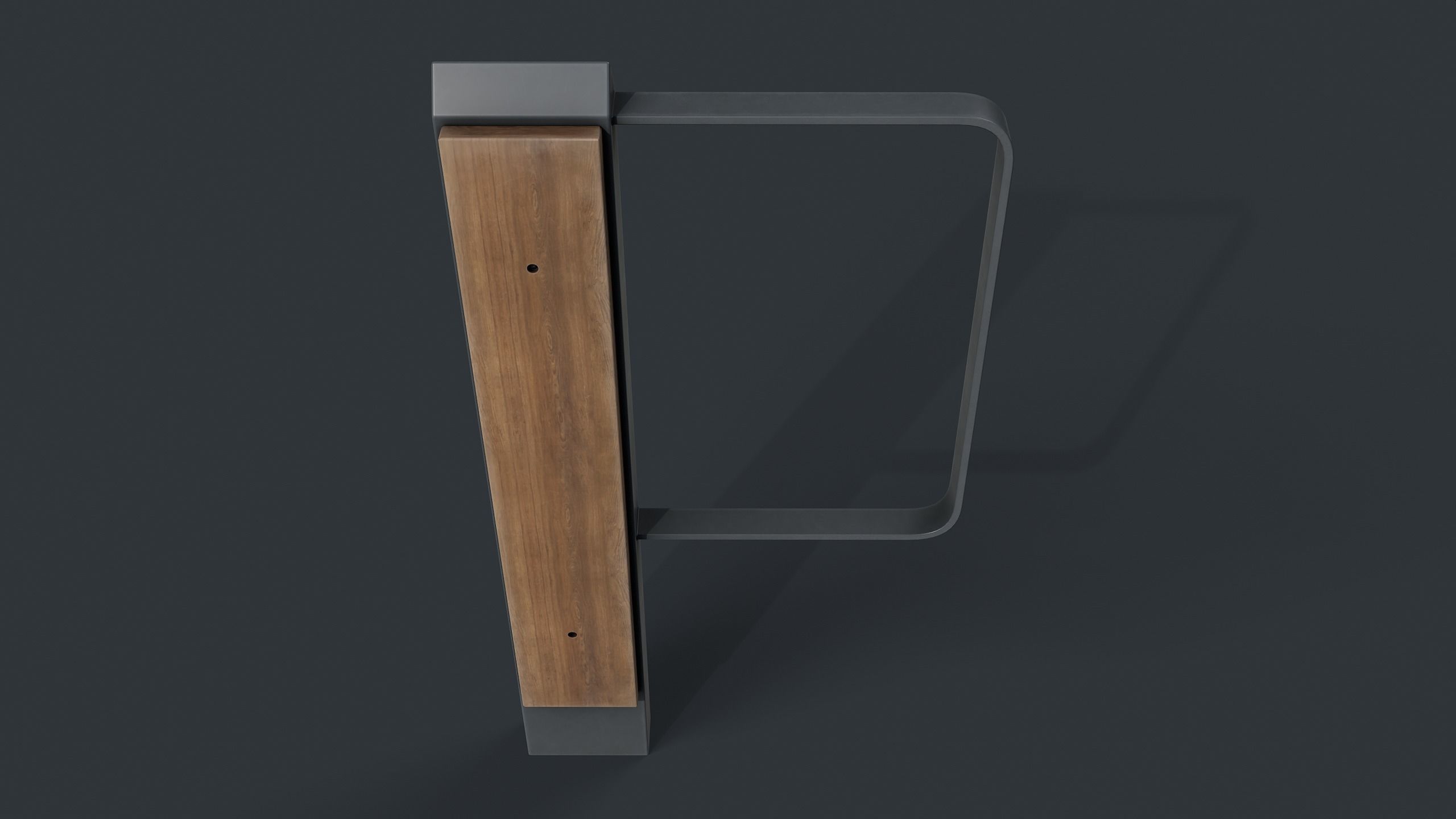 Bike Rack 19 PBR Game Ready Low-poly 3D model_5