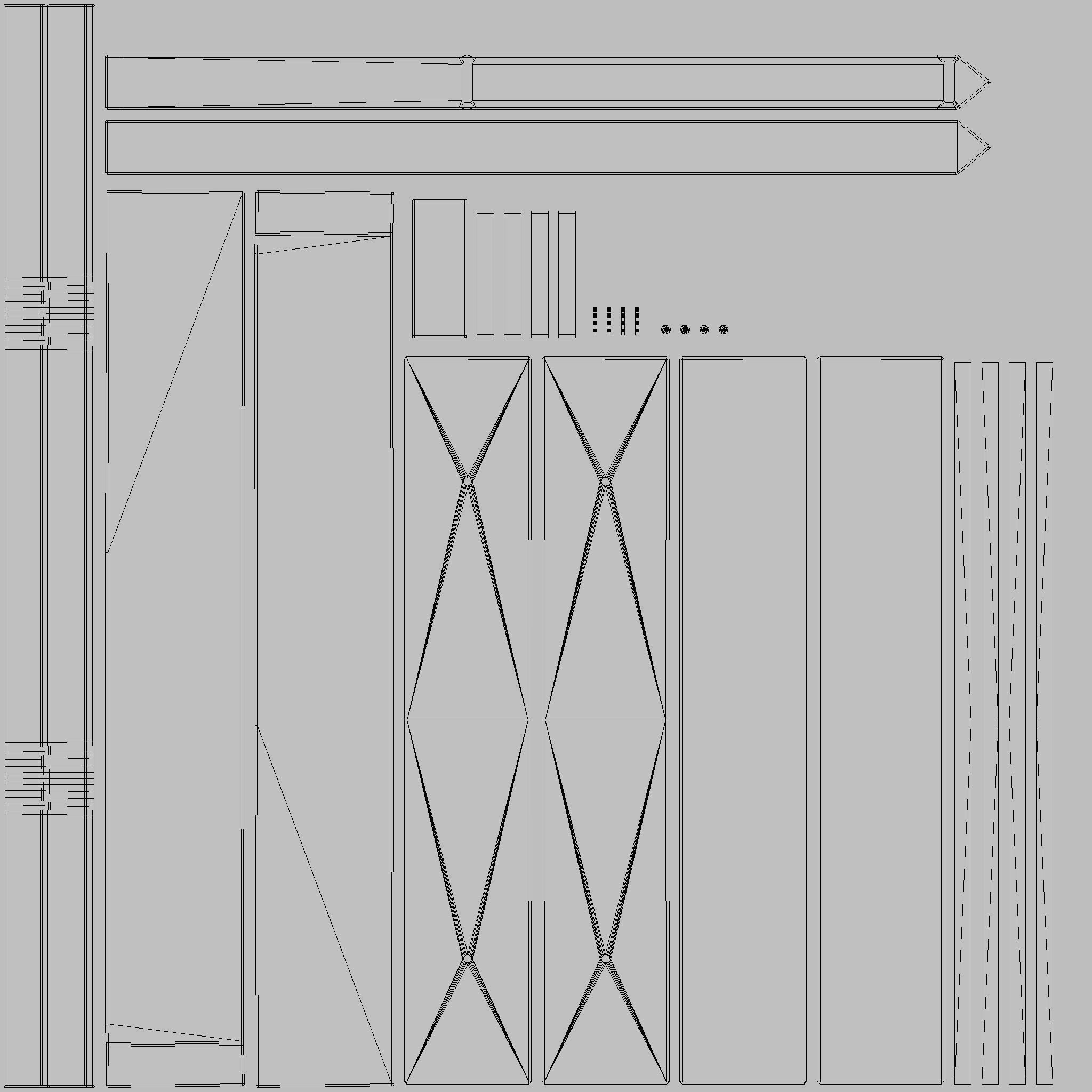 Bike Rack 19 PBR Game Ready Low-poly 3D model_17