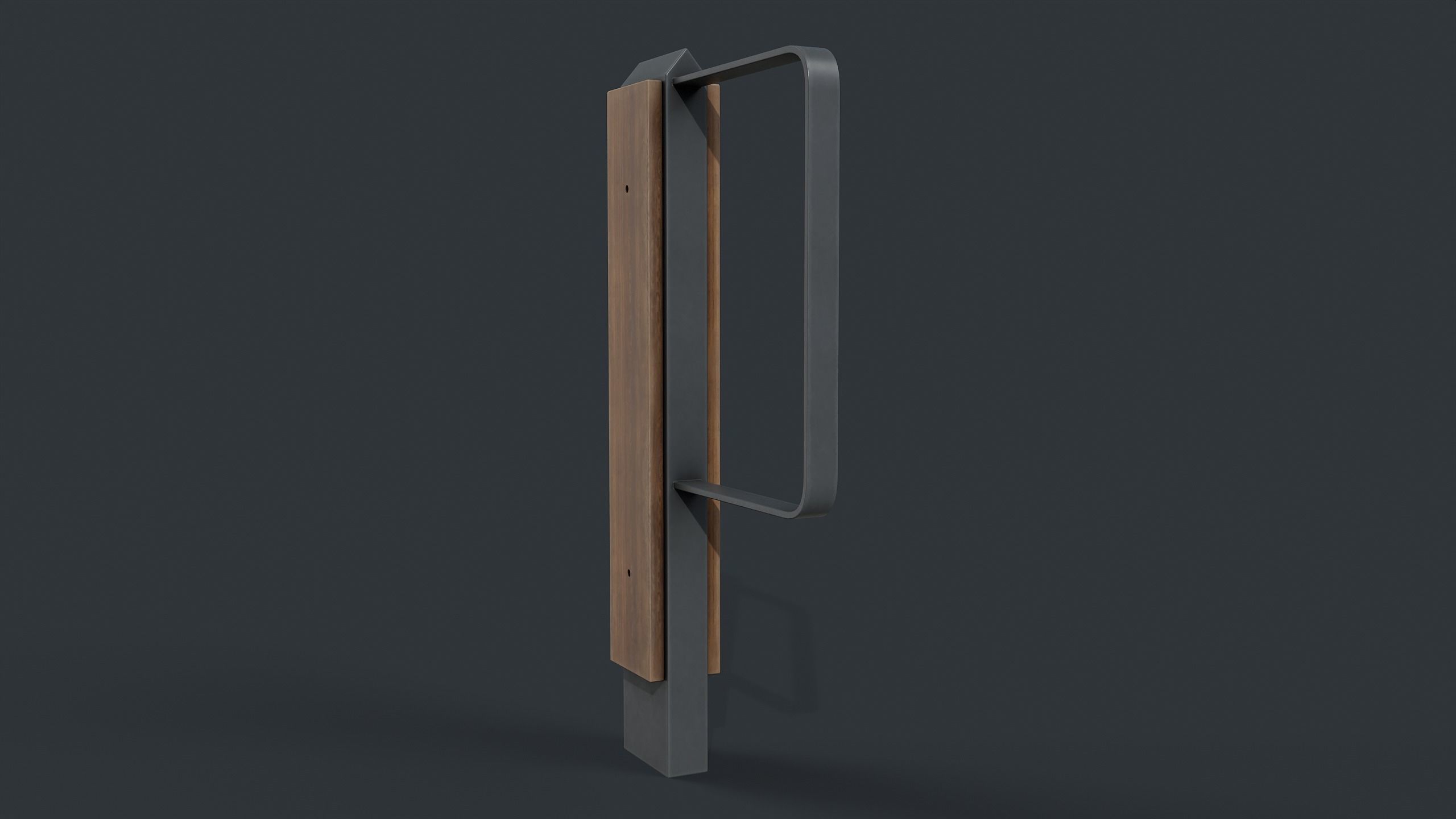 Bike Rack 19 PBR Game Ready Low-poly 3D model_4