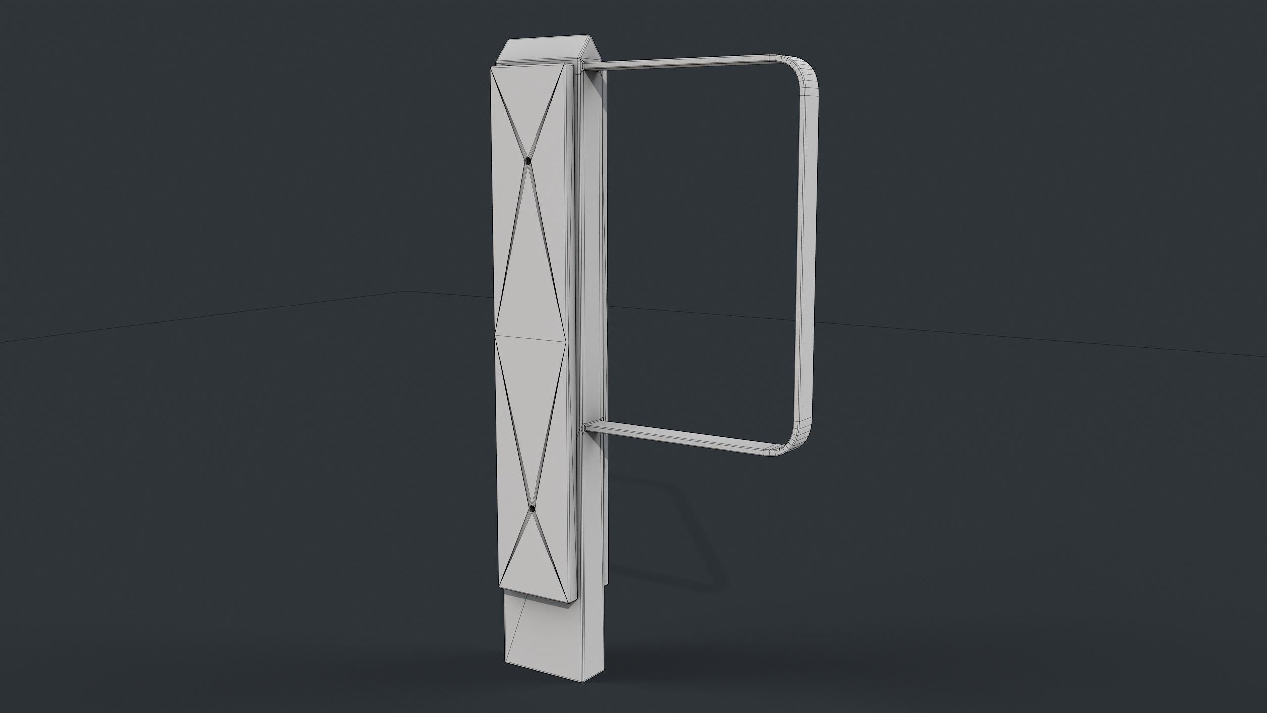 Bike Rack 19 PBR Game Ready Low-poly 3D model_13