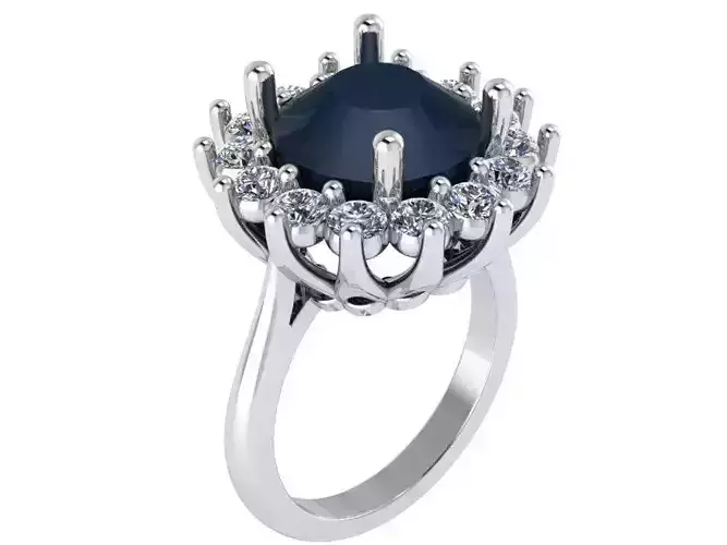 Round Cluster Ring 1724