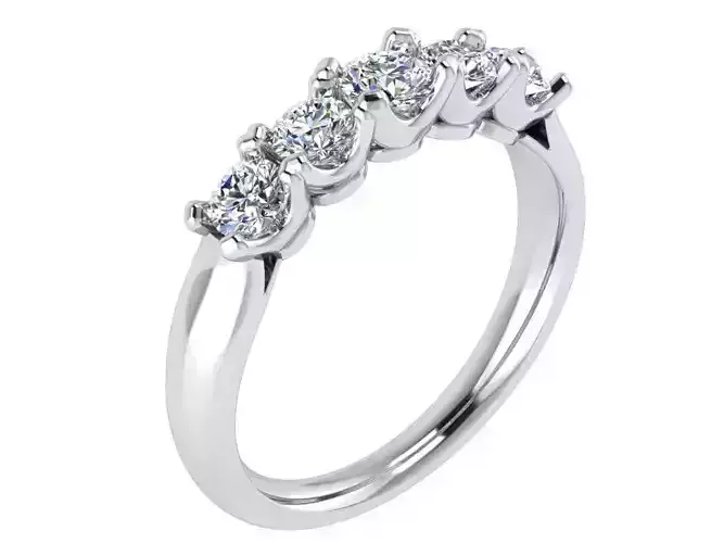 Round Diamond Band Ring 1725